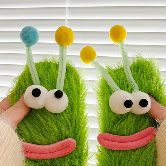 Ankle Socks, Winter Fuzzy Socks for Women Girls Cosy Soft Warm Casual Home Sleep Sock Cartoon Dolls Sock