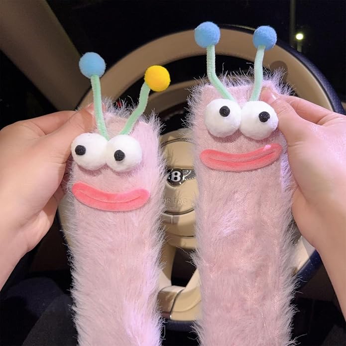 Ankle Socks, Winter Fuzzy Socks for Women Girls Cosy Soft Warm Casual Home Sleep Sock Cartoon Dolls Sock
