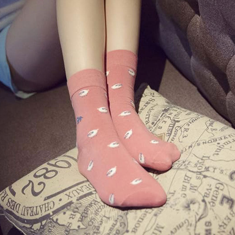 Womens Crew Socks for Women Size 7-9 Women's Cute Fun Sock