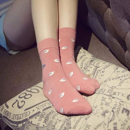Womens Crew Socks for Women Size 7-9 Women's Cute Fun Sock