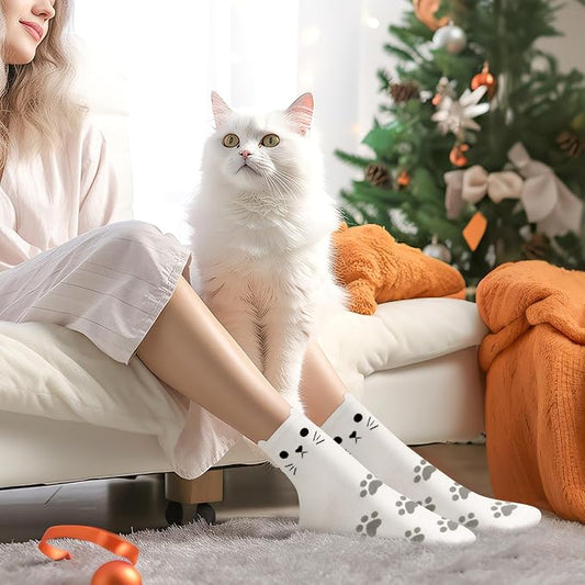 Women’s Cute Cat Animal Socks Gifts for Women Wife Mom