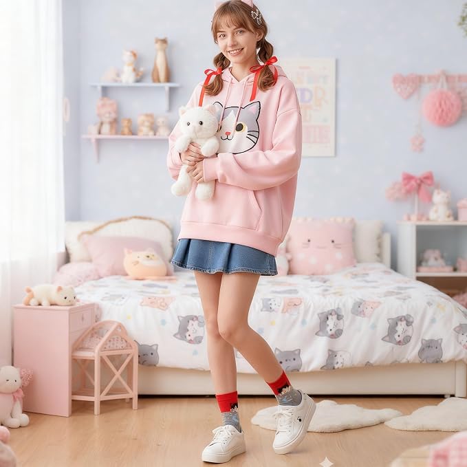 Cute Socks Women Cat: Animal Novelty Socks for Women Girls