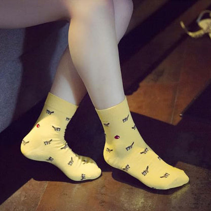 Womens Crew Socks for Women Size 7-9 Women's Cute Fun Sock