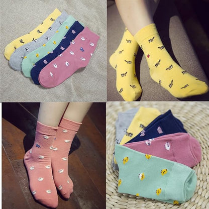 Womens Crew Socks for Women Size 7-9 Women's Cute Fun Sock